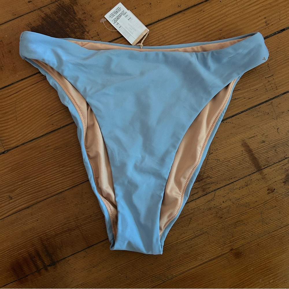 baby blue j crew bikini bottoms